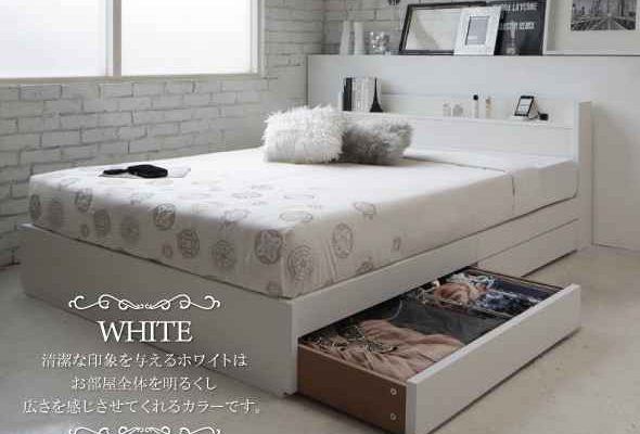 白 ベッド